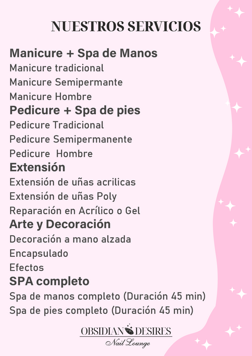 Lista de servicios